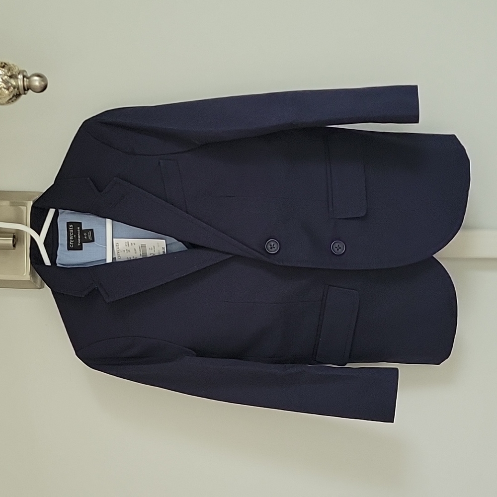 NWT j crew crewcuts cotton navy sport coat